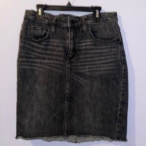 Target black denim skirt, size 8 worn a few times